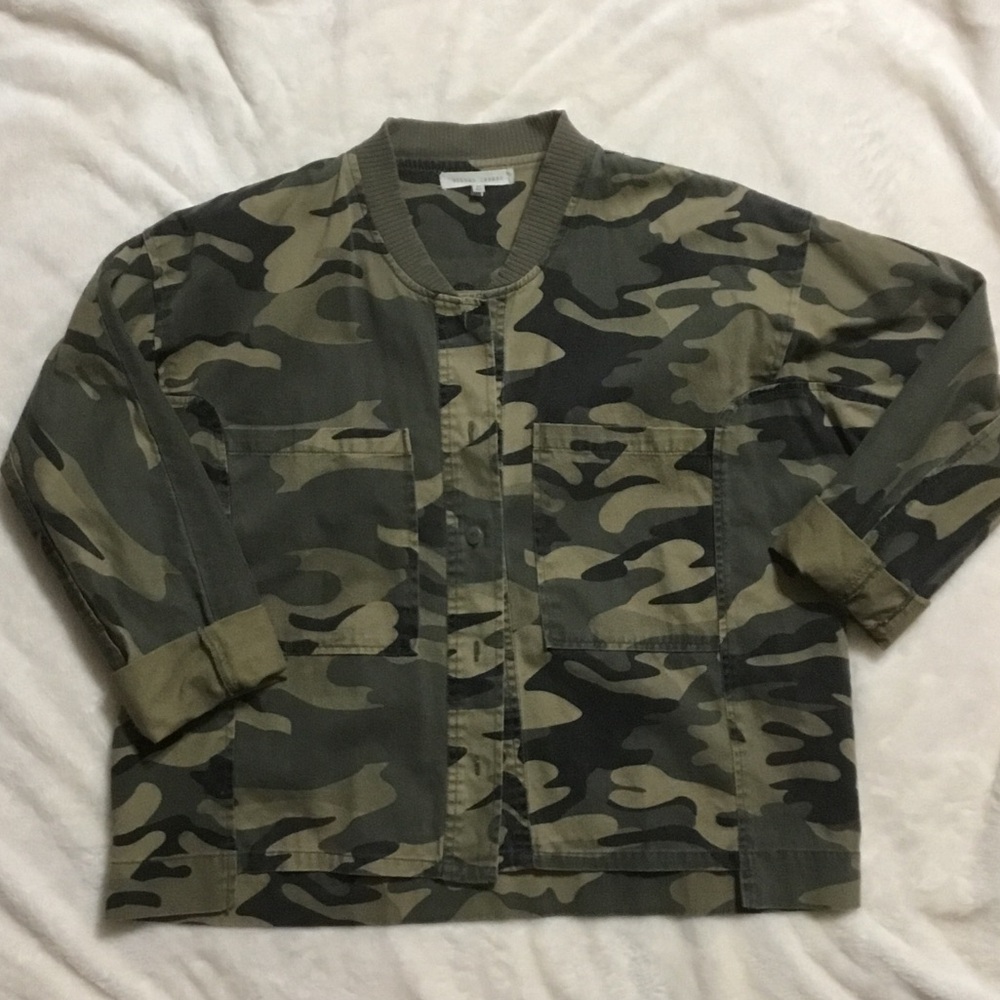 Gilded Intent Camouflage Bomber Jacket